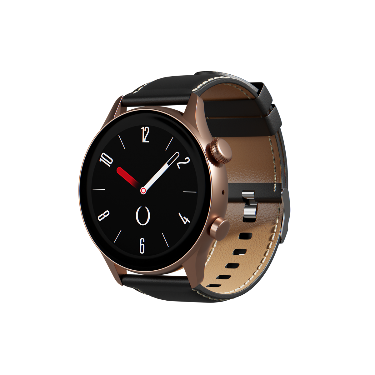ORYX Gleam4 (Cadran crème Bracelet Cuir Noir)