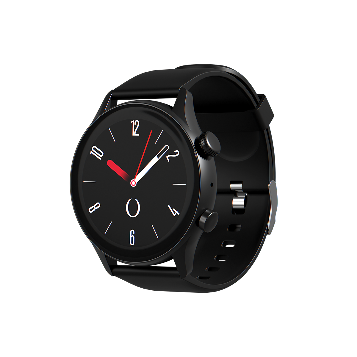 ORYX Gleam4 (Cadran Noir Bracelet Silicone Noir)