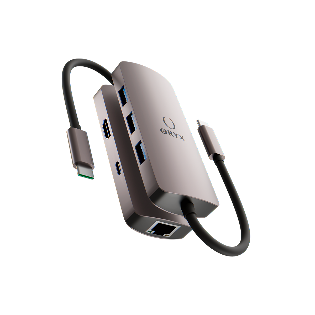 ORYX Adaptateur Type-C multiport 6en1