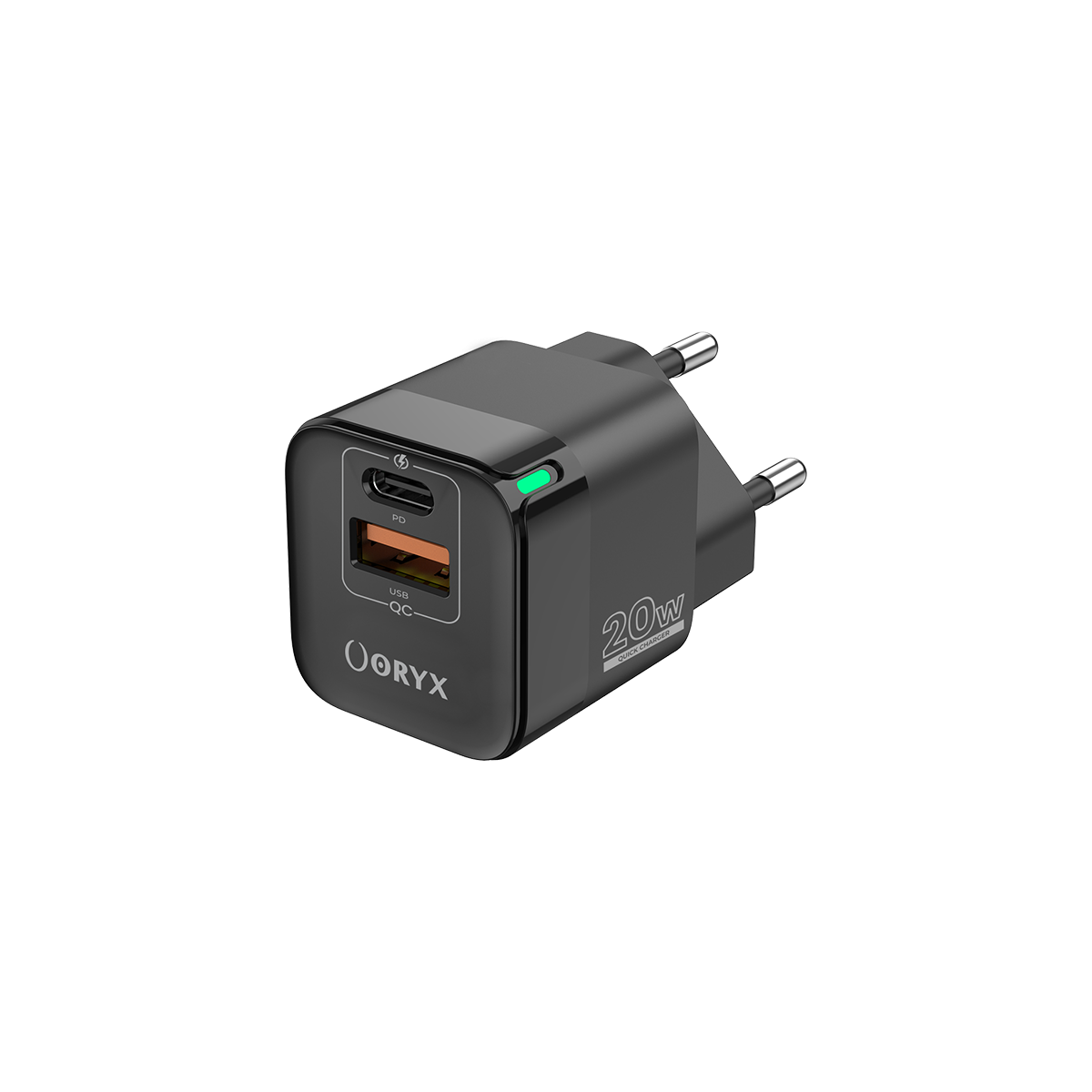 ORYX Mini Power charger NPC-220, fast charge 20W Noir