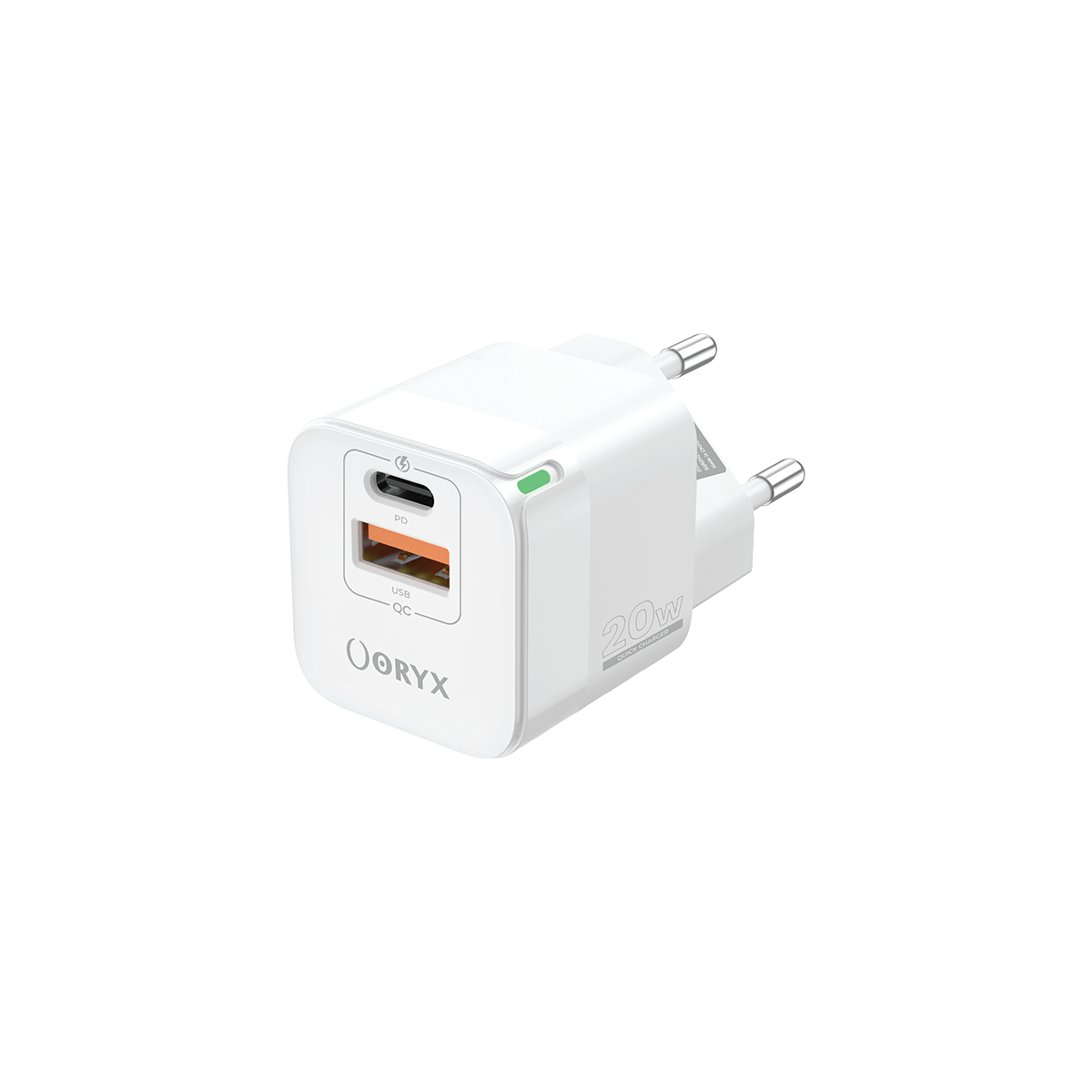 ORYX Mini Power charger NPC-220, fast charge 20W Blanc