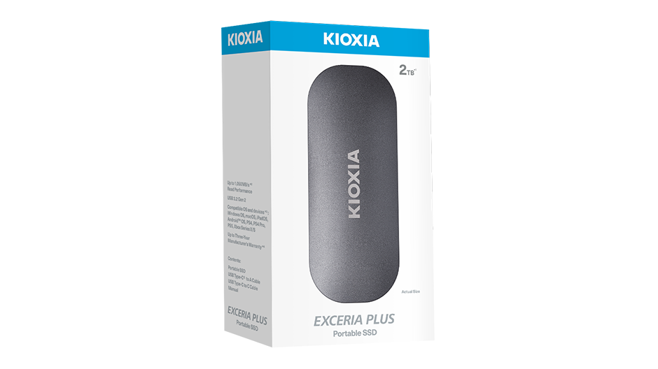 KIOXIA Exceria Plus Portable SSD 2Tb