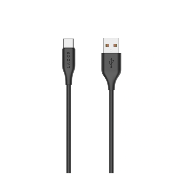 RIVERSONG Beta 09 (CT85) Câble de Charge Rapide 3A, USB-A vers USB-C, 1 m, Noir